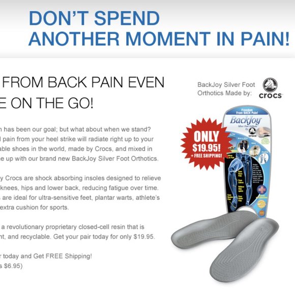 MENS 5 WOMENS 7 BACKJOY INSOLES - Picture 3 of 4